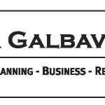 Cara Galbavi Law logo mono box outlines